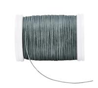 PH PandaHall 131 Yards Waxed Cord, 0.5mm Grey Wax Cord Waxed Round Beading Crafts String Wax Threads for DIY Beading Bracelet Necklaces Dreamcatcher Jewellery Macrame Sewing Project