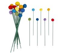 PH PandaHall 14pcs Felt Ball Flower Bouquet Colorful Wool Balls 7 Colors Felt Flowers Balls 22cm Long Flowers Ball Bouquet Flower Felting Decoration for Vases Gift Home Event Decoration