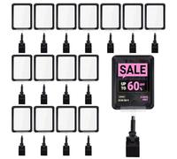 PH PandaHall 15 Sets Sign Holder with Clamp Double Head Display Clips Label Clip on Sign Holder Plastic Price Tag Clip for Retail Supermarket Business Store Office Exhibition, 10.8x27cm