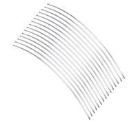 PH PandaHall 15pcs 925 Sterling Silver Plated Flat Wire, Bendable Flexible Craft Wire 3mm Rectangle Bezel Strip Jewellery Making Wires for Bangle Bracelet Rings, DIY Craft, Artistic Creations, 30cm