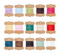 PH PandaHall 16 Yards 15 Colors Double Fold Bias Tape for Sewing | Bias Binding Tape, 3/4 inch Pre-fold Continuous Binding Tapes for Clothing Dress Curtain Seaming Sewing DIY Crafts