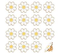 PH PandaHall 16PCS Daisy Brooch Lapel Pins Enamel Brooch Pins Daisy Safety Push Pin Novelty Award Flower Suit Pin for Dress Shirt Hat Cardigan Sweater Backpack Clothes Tie Tacks Accessories, Alloy