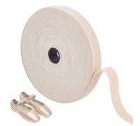 PH PandaHall 19.6 Yards x 3/4 inch Pointe Shoe Elastic Stretch Ribbon Polyester Satin Roll Minimalist Ballet Strap Shoe Elastic Ribbon for Ballet Training Performance Women Dance Accessories