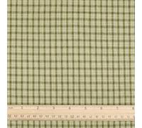 PH PandaHall 1m Plaid Cotton Fabric 1.5m Wide Tartan Printed Fabric Olive Drab Gingham Tablecloth Checkered Fabrics Buffalo Grid Patchwork Sewing Cloth for DIY Sewing Craft Curtain Home Decor