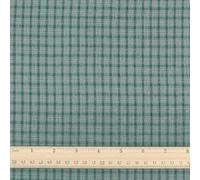 PH PandaHall 1m Plaid Fabric 1.5m Wide Gingham Cotton Fabric Green Tartan Pattern Tablecloth Checkered Fabrics Buffalo Grid Patchwork Sewing Cloth for DIY Sewing Craft Curtain Home Decor