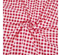 PH PandaHall 1m x 1.6m Cotton Poplin Fabric Red Tartan Plaid Cotton Fabric By The Yard, Checkered Gingham Fabrics for Sewing Quilting Apparel Tablecloths Curtains DIY Home Decor