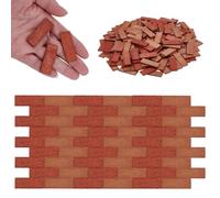 PH PandaHall 2 Colors Miniature Dollhouse Flooring 200pcs Wooden Dollhouse Floor Boards 1:12 Scale Mini Doll House Accessories for DIY Model Furniture Accessory Decoration Craft 3.9x1.4cm