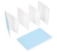 PH PandaHall 2 Pack Watercolour Sketchbook Concertina Blue Journal Watercolour Book Hardback Accordion Fold Watercolour Book for Travel Outdoor Sketching Christmas Gifts, 7.5x40.9 in(Extended)