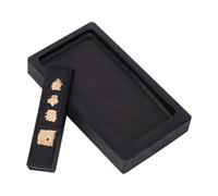 PH PandaHall 2 pcs Chinese Calligraphy Inkstone with Ink Stick Traditional Chinese Ink Stones Sumi Drawing Inks Dish Inks Stone Tray for Traditional Calligraphy Practice Painting Drawing