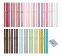 PH PandaHall 20 Colors Elastic Planner Bands 20PCS 15mm Wide Glitter Stretchy Bookmark Flat Book Strap Notebook Closure Bands Shining Page Markers Pen Holder Loop for School Office Travel Journals