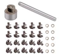 PH PandaHall 20 Sets Boot Lace Hooks Brass Safety Shoelace Buckles with Installation Tool for Camp Hike Climbing Repair Leather Boot Shoes Repair Buckle Hooks Accessories, Gunmetal