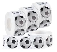 PH PandaHall 2000pcs Football Stickers, Self-Adhesive Football Theme Tag Stickers for Scrapbooking Bottles Skateboard Notebook Laptop Luggage Sports Parties Fan Cheering Sports Events