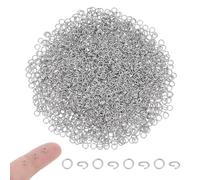 PH PandaHall 2000pcs Open Jump Rings, 4mm Single Loop Jump Ring 304 Stainless Steel Jewellery Connector Ring O Rings for DIY Craft Earring Necklace Bracelet Jewellery Keychain Making, 22 Gauge