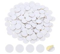 PH PandaHall 200pcs White Felt Circles 1 Inch Round Self-Adhesive Felt Pads Craft Stickers for Sewing Handcraft DIY Crafts Halloween Ghost Eyes Home Decor Christmas Ornaments