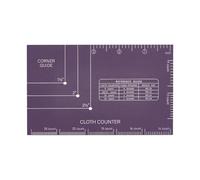 PH PandaHall 201 Stainless Steel Cross Stitch Tool, Cross Stitch Reference Tool Corner Gauge Stitch Corner Position Measure Guide Floss Strands Patchwork Ruler Quilting Templates for Sewing Embroidery