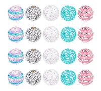 PH PandaHall 20pcs 18mm Bubblegum Beads - Resin Rhinestone Acrylic Large Loose Pieces for School Garland Jewellery Bracelet Pen Bag Chain Making Ramadan Decoration