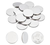 PH PandaHall 20pcs 32mm Stainless Steel Coins Raw Disc Engraving Challenge Coin 3mm Thick Circle Metal Disc Tag for DIY Crafts Engraving Collection Supplies, 3mm, Stainless Steel, No Gemstone