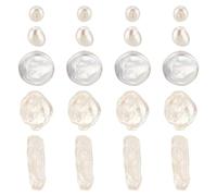 PH PandaHall 20Pcs 5 Styles Natural Pearl Beads Irregular Pearl Beads Cultured Freshwater Pearls Loose Beads for Xmas Necklace Bracelet Earrings Irregular Jewellery Making Craft DIY, Hole: 0.6~0.9mm