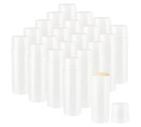 PH PandaHall 20pcs Empty Deodorant Containers, 60ml/2oz Twist-Up Solid Stick Tube Container Solid Lotion Bar Containers for Homemade Deodorant Shave Soap Solids Lotion Bar DIY Kit, White