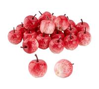 PH PandaHall 20pcs Mini Red Apples 1.4x1.7 Inch Artificial Apple Decorative Plastic Fruits Realistic Small Apple Dector Faux Apples for Kitchen Centerpiece Photography Props