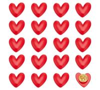 PH PandaHall 20pcs Red Heart Brooch Pins Heart Lapel Pin Love Hearts Pins Brooches Cute Resin Badge for Women Backpack Bag Hat Clothes Wedding Party Decoration Christmas Birthday Valentines Day Gifts