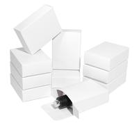 PH PandaHall 20PCS White Gift Boxes 3.8x2.7x1.2inch Foldable Kraft Paper Box Rectangle Mailer Present Boxes Packing Cardboard Box Party Treat Gift Storage Case for Graduation Wedding Gift Packaging