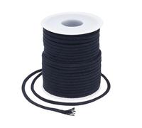 PH PandaHall 21.8 Yards 3mm Nylon Braided Cord Nylon Thread Piping Cord Bracelet String Kumihimo Beading String Macrame Cords for Necklace Jewellery Making Leatherwork Sewing DIY Crafts (Black)