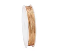 PH PandaHall 22 Gauge 0.6mm 18K Gold Plated Copper Wire, 30m Jewellery Making Wire, Golden