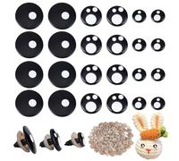 PH PandaHall 240 Set Kawaii Safety Eyes, Rotundity Craft Eyes Crochet Safety Eyes Stuffed Playting Eyes with Washers for Stuffed Animals Amigurumi Craft Teddy Bear Doll Puppet Crochet