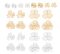 PH PandaHall 24pcs Filigree Flowers, 1.5/1.9/2.6 inch Large Metal Flower Filigree Charms Embellishment Hollow Out Pendants Flower End Caps for DIY Earrings Hair Clips Crafting Jewellery, Golden/Silver