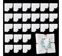 PH PandaHall 24pcs Foam Corner Protectors Edge Protection Corners, White Soft Furniture Corner and Edge Safety Bumpers for Pictures Frame Shipping Packaging Gift Wrapping, 4.2x3.7x1.9inch