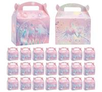 PH PandaHall 24pcs Party Favor Boxes, Pink Disco Theme Gift Box Candy Packaging Pop Music Singer Theme Paper Boxes Treat Box for Chocolate Candy Cookies Party Favors Birthday Decorations, 6.3"x3"x7.9"
