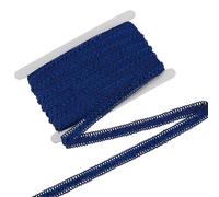PH PandaHall 25m Gimp Braid Trim, Blue Triangle Braided Ribbon 18mm Woven Braid Lace Trim Decorative Satin Gimp Ribbon Craft Woven Trims for Sewing DIY Craft Costume Home Decor