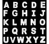 PH PandaHall 26 Styles A-Z Alphabet Beads Shell Letter Beads Natural White Seashell Bead Beach Initial Bead Letter Ocean Beads for Jewellery Making Summer Necklace Bracelet Earrings DIY Craft