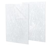 PH PandaHall 2pcs 12x8 Inch Pearl Cast Acrylic Sheets, 1/8 Thick Patterned Pearlescent Ripple Cast Acrylic Sheets for CO2 Cutting Engraving Art Design Crafting DIY Home Decoration, White