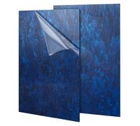 PH PandaHall 2pcs 12x8 Inch Pearl Cast Acrylic Sheets, 1/8 Thick Patterned Pearlescent Ripple Cast Acrylic Sheets for CO2 Cutting Engraving Crafting Art Design DIY Home Decoration, Blue