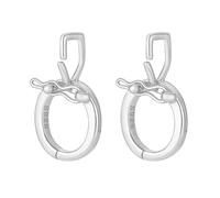 PH PandaHall 2pcs 925 Silver Enhancer Clasps, Platinum Jewellery Clasp Connector Bracelet Extension Clasp Pendant Bail Double Open Clasps for DIY Craft Jewellery Findings Handmade Making