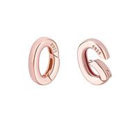 PH PandaHall 2Pcs 925 Sterling Silver Spring Gate Rings, Rose Gold Oval Spring Clasp Connector, Metal Necklace Shortener Jewellery Clasps for Necklace Bracelet Keychain Jewellery Making,0.39x0.27"