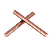 PH PandaHall 2pcs 99.98% Pure Copper Round Rods 10mm Solid Copper Bar Sticks Raw Unplated Craft Rods for Welding Crafts Hobbies, Sculpture Art Projects, 10cm Length