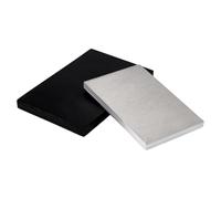 PH PandaHall 2pcs Bench Block Anvil Set, Steel and Rubber Bench Blocks Work Bench Block Stamping Blocks for Metal Stamping Jewelry Making Shaping Hammering Flattening, 5.7x3.7 & 6.8x4.7 inch