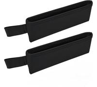 PH PandaHall 2pcs Car Gap Filler Organizer Front Side Pocket Seats Cars Console Side Organizer Leather Seat Gap Storage Box Black Seat Catcher Holders for Holding Phone Key Sunglasses Wallet Cards