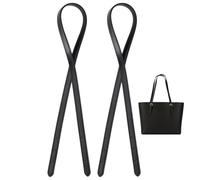PH PandaHall 2pcs Cowhide Leather Tote Bag Strap Replacement 31.9 inch Leather Purse Handles, Black Adjustable Handbag Strap Replacement for Purse Tote Bags Shoulder Bags Making