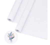 PH PandaHall 2pcs Cross Stitch Aida Cloth, Crosses Stitches Fabric Embroidery White Classic Aida Cloths 16 Count for Embroidery Beginner Needlework,100x50cm