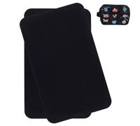 PH PandaHall 2pcs Inserts for Ita Bag, 11.4x6.9 inch Black Pin Display Insert Panel Set Rectangle Felt Bag Insert for Ita Bags Pin Display Window Bags DIY Crafts