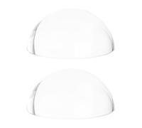 PH PandaHall 2pcs Paperweight Magnifying Dome 2.36 Inch Crystal Dome Magnifyings Reading Loupe Paperweights Half Dome Clear Magnifying Lens Crystal Ball for Blueprints Maps Newspapers Office Desk Home