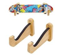 PH PandaHall 2pcs Surfboard Wall Mount Hangers Wooden Surf Board Rack Snowboard Displays Hanger Skateboards Holder Stand for Skimboard Paddleboard Longboard Wakeboard Indoor Outdoor Storage