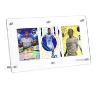 PH PandaHall 3-Slot Clear Acrylic Trading Card Display Case Baseball Cards Display Frame Collectibles Sports Card Stands Cards Displaying Wall with Screw for Pictures Photo Storage Displaying