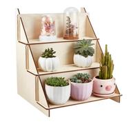 PH PandaHall 3-Tier Wood Display Stand Cupcake Stand Holder Card Display Riser Portable Jewellery Shelves Tabletop Storage Rack Removable Perfume Organizer for Vendor Retail Craft Show Collectibles