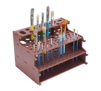 PH PandaHall 3-Tiers Wooden Paint Brush Holder Paintbrush Organizer Rack Wood Pen Display Stand Artist Brushes Storage Desktop Brushes Holder Rack for Painting Pencils Pens Watercolor Stationary