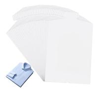 PH PandaHall 30 Pack Cardboard Shirt Insert Folding Form White Clothes Folder Boards for Packing Organizing Laundry Folders, 8.6x13.7 inch